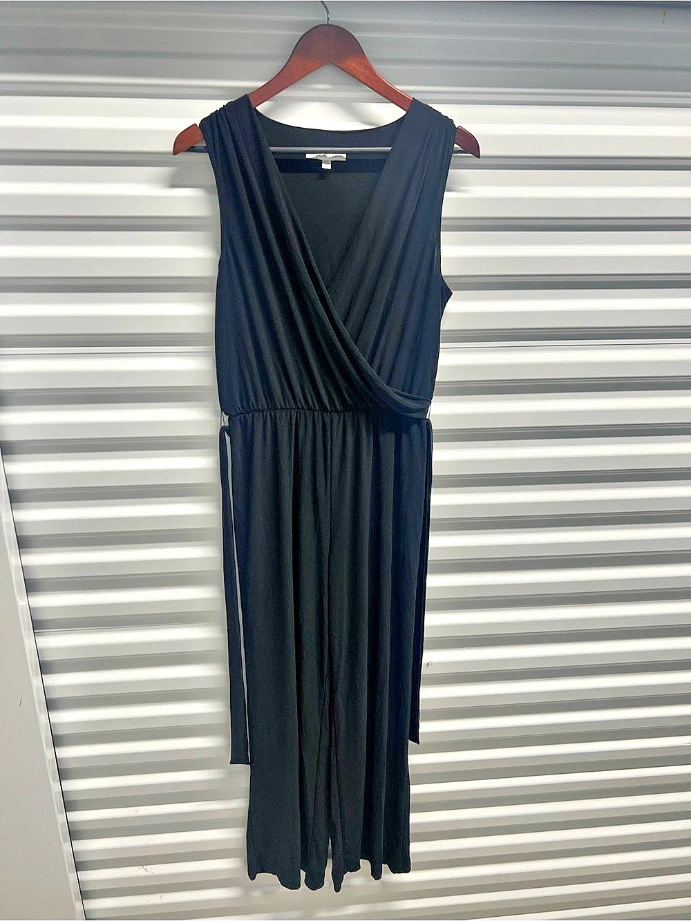 Annalee + Hope Black Wrap Front Maxi Dress Size Large